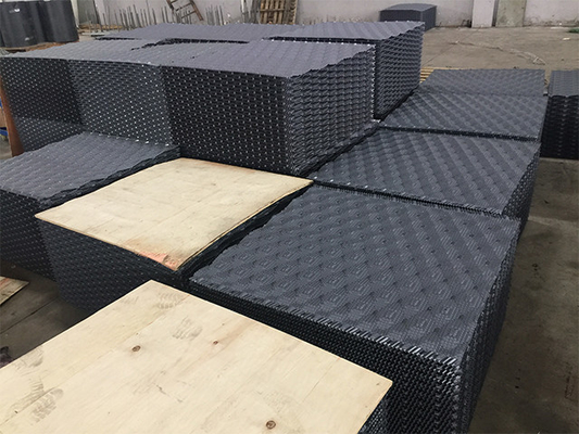 850X1000mm برج خنک کننده پرکننده هوا خنک کننده پی وی سی پرکننده 0.32mm-0.6mm