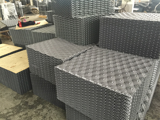 850X1000mm برج خنک کننده پرکننده هوا خنک کننده پی وی سی پرکننده 0.32mm-0.6mm
