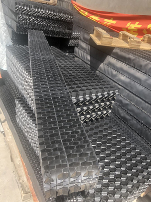 موج متقاطع پی وی سی حذف کننده رانش PVC پر کننده PVC برای برج خنک کننده